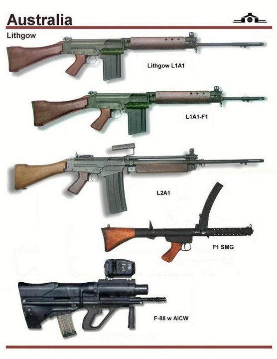 各国枪支设计总览表1