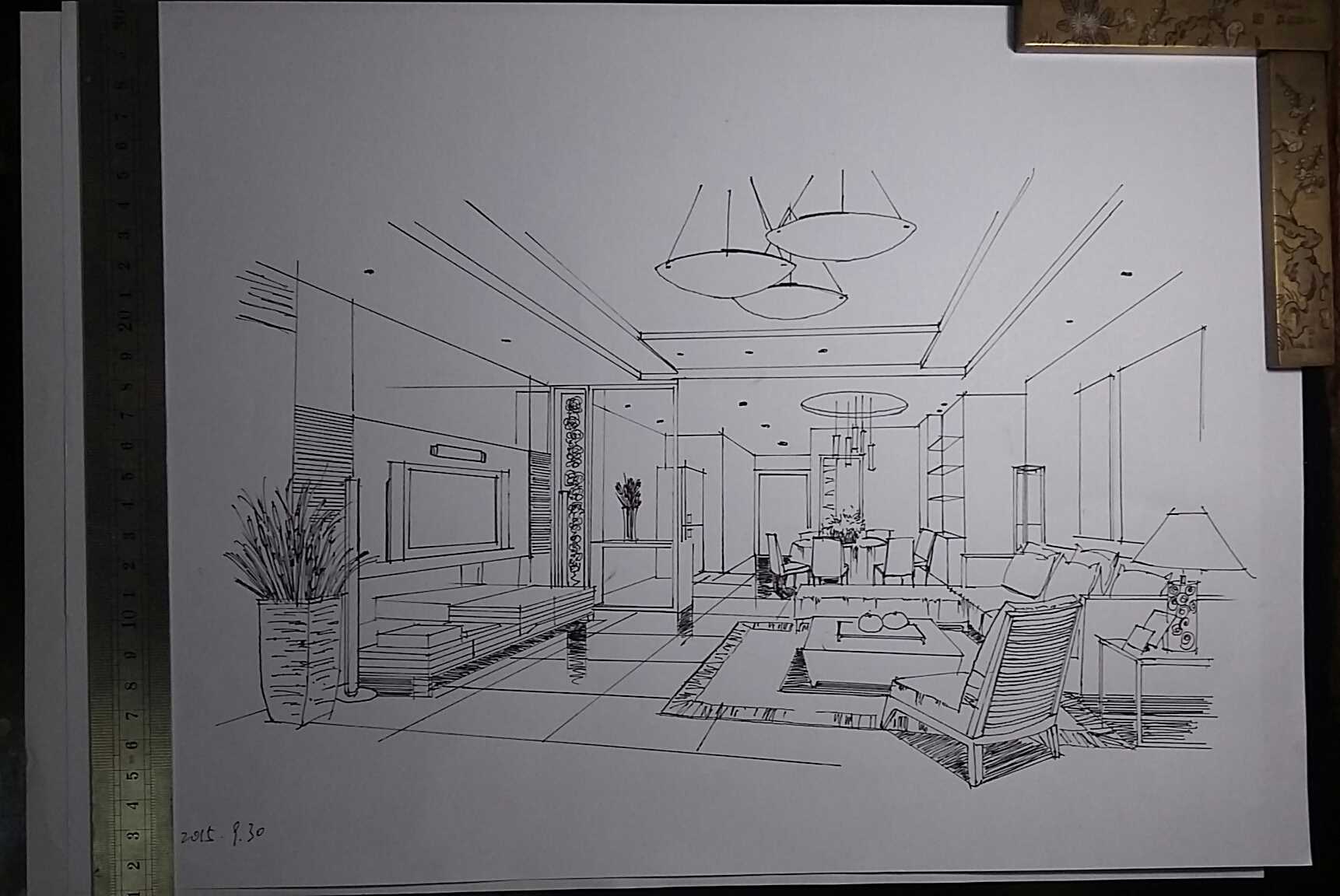 临摹老师作品 线稿