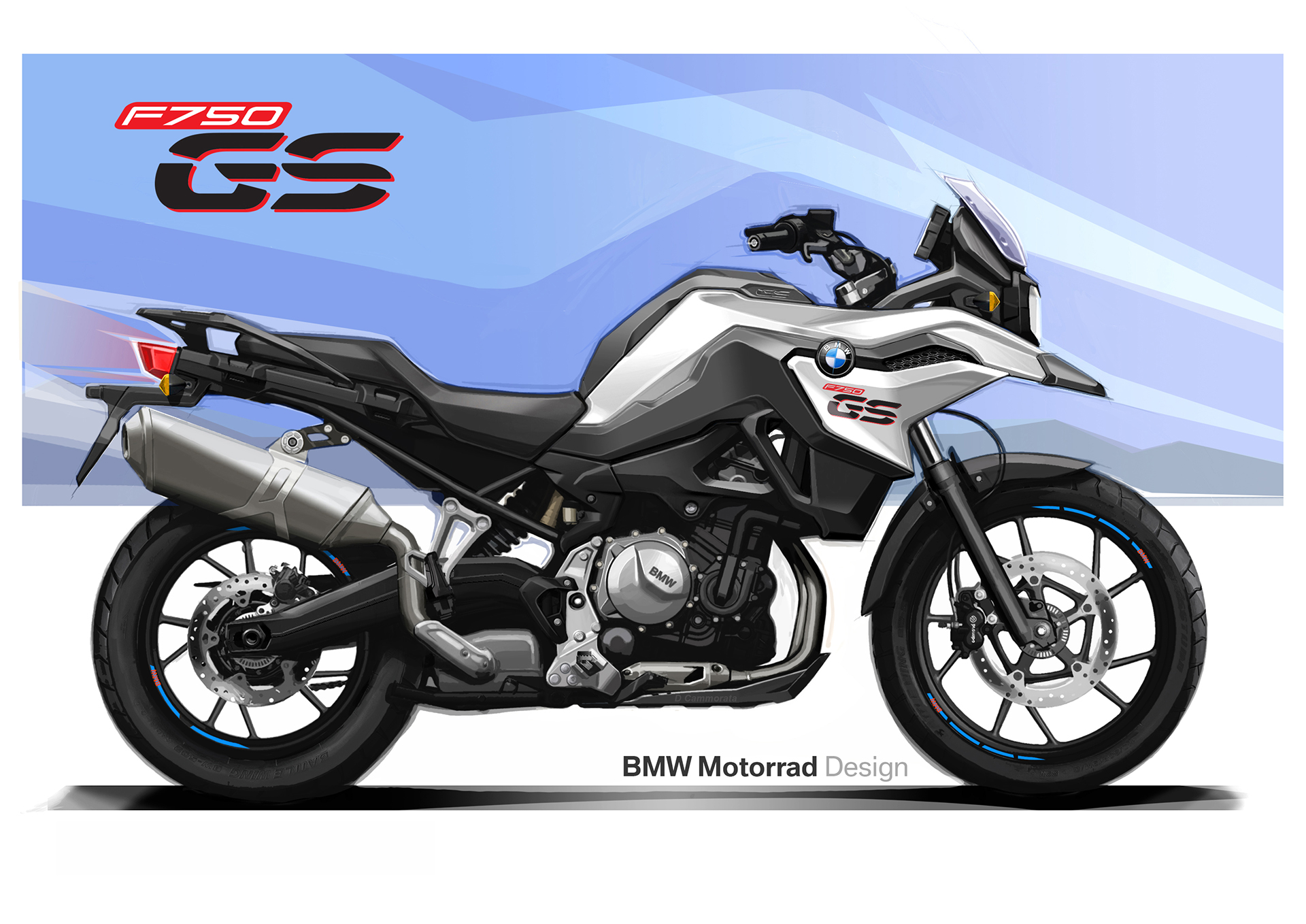 宝马f850 gs摩托车设计 - 普象网