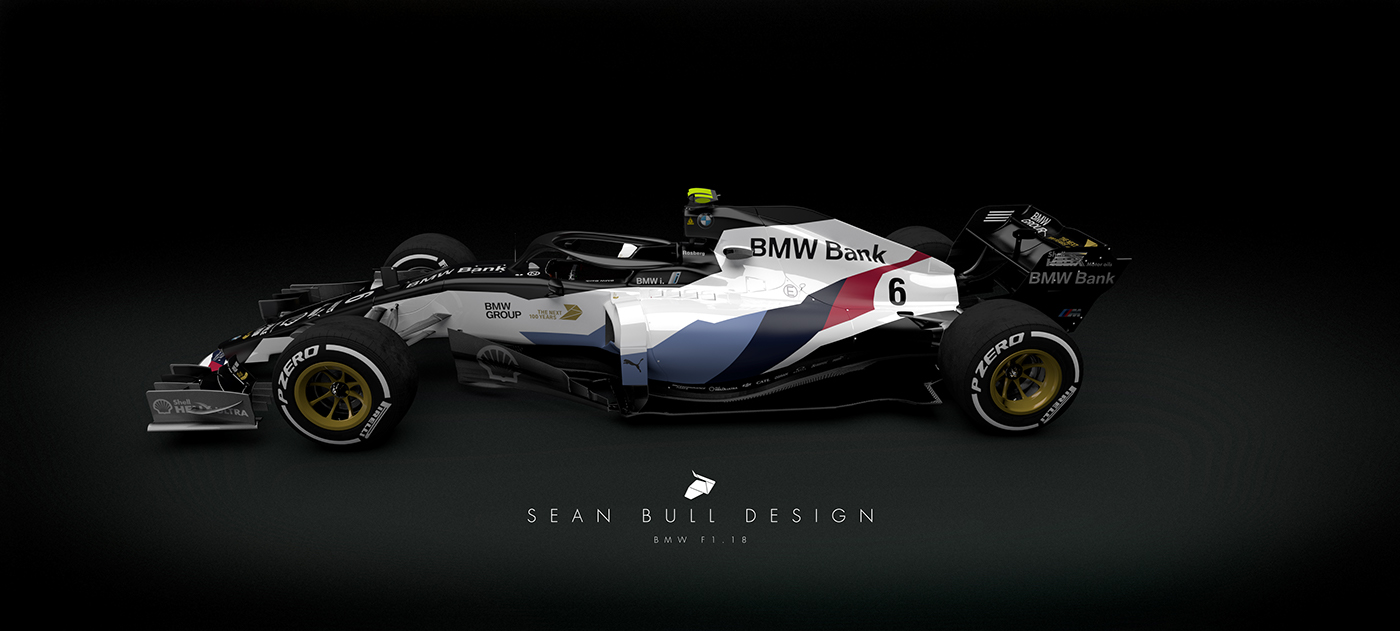 宝马f1 2018概念车系列 bmw f1 2018 concept cad livery