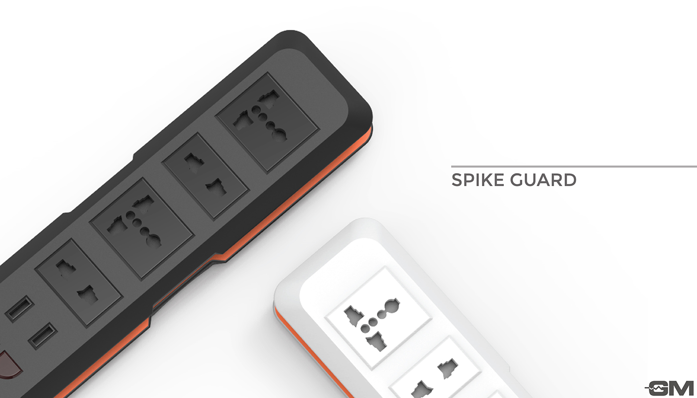 spike guard 家用插线板设计