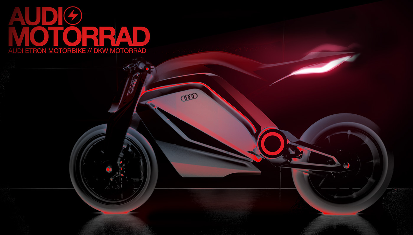 超级炫酷的奥迪摩托车概念设计 audi motorrad concept