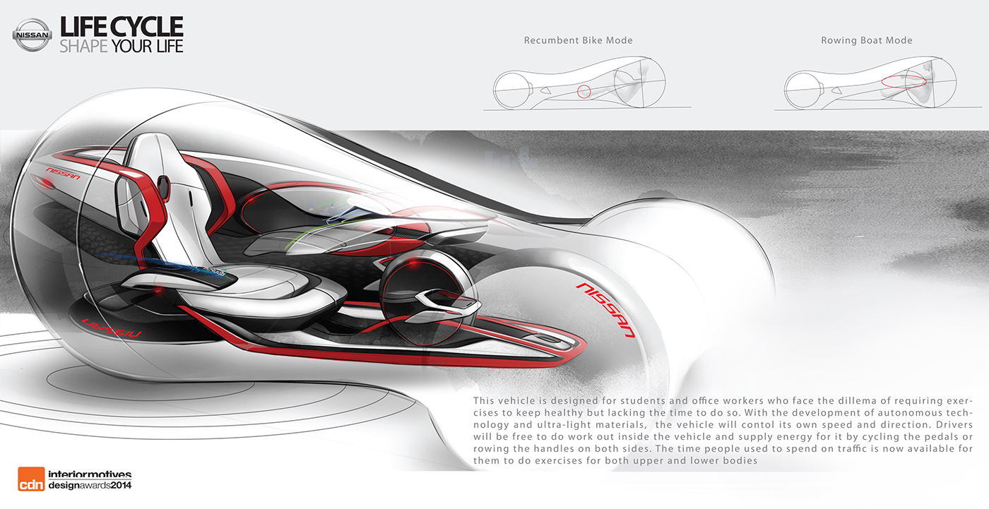 概念图,nissan,2014,发动机,智能, 工业设计,产品设计,普象网