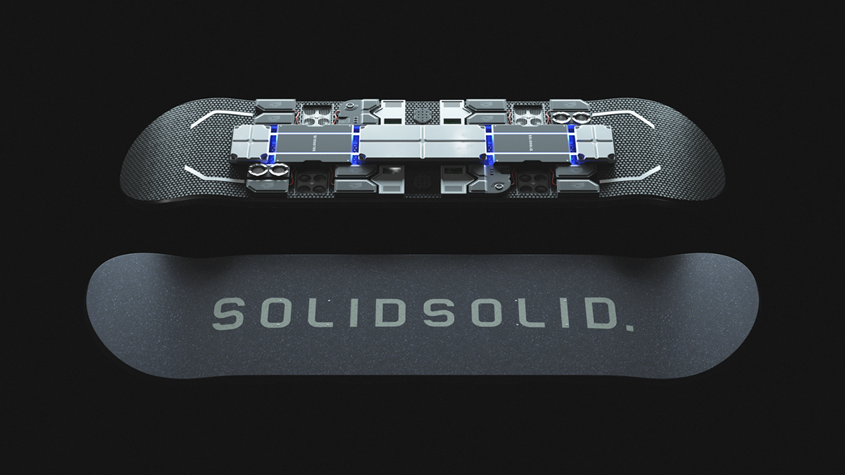 solidsolid磁悬浮滑板概念设计,有了它,普通人就"御剑