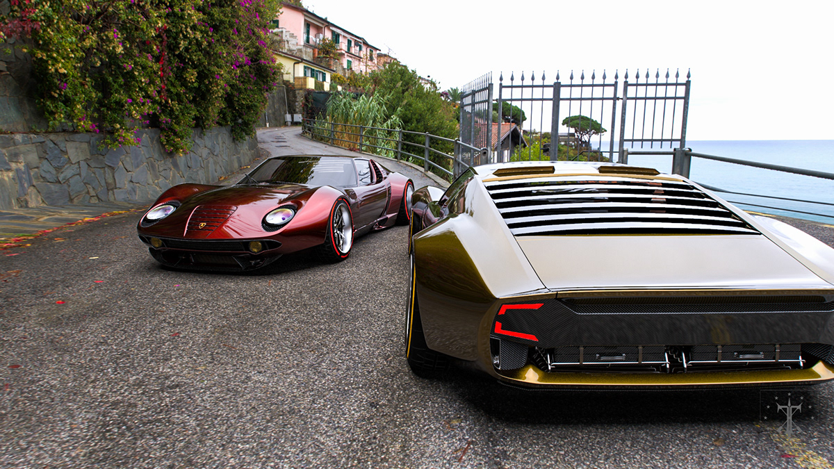 兰博基尼 miura fr, 前引擎和车身的重新设计