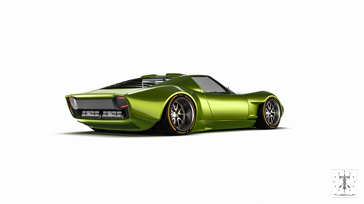 兰博基尼 miura fr, 前引擎和车身的重新设计