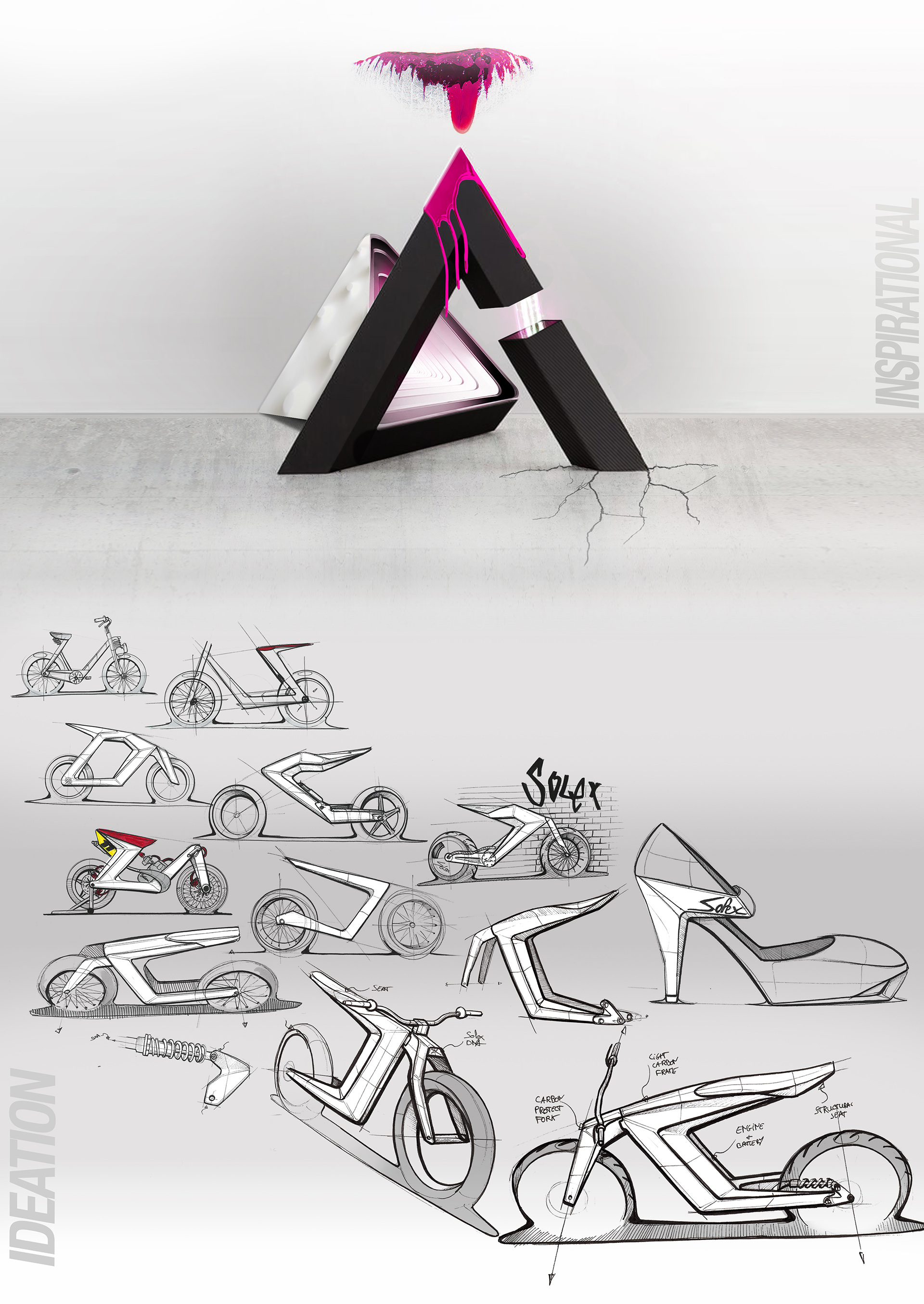 solex //概念自行车——街头艺术的体现!