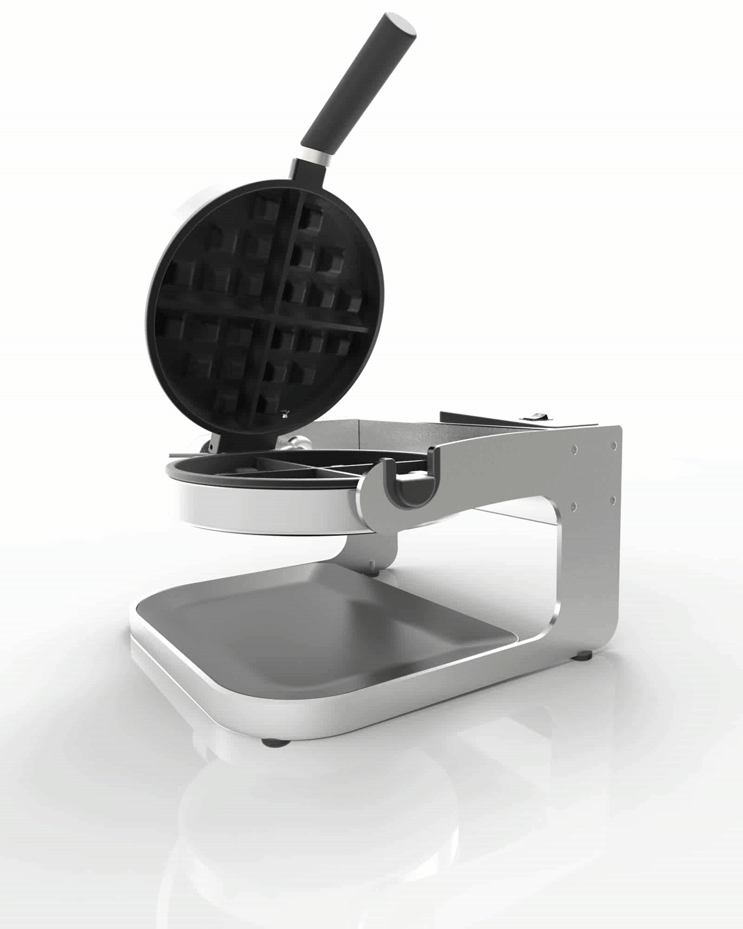 waffle chef,旋转,不锈钢,饼干制铁机, 工业设计,产品设计,普象网