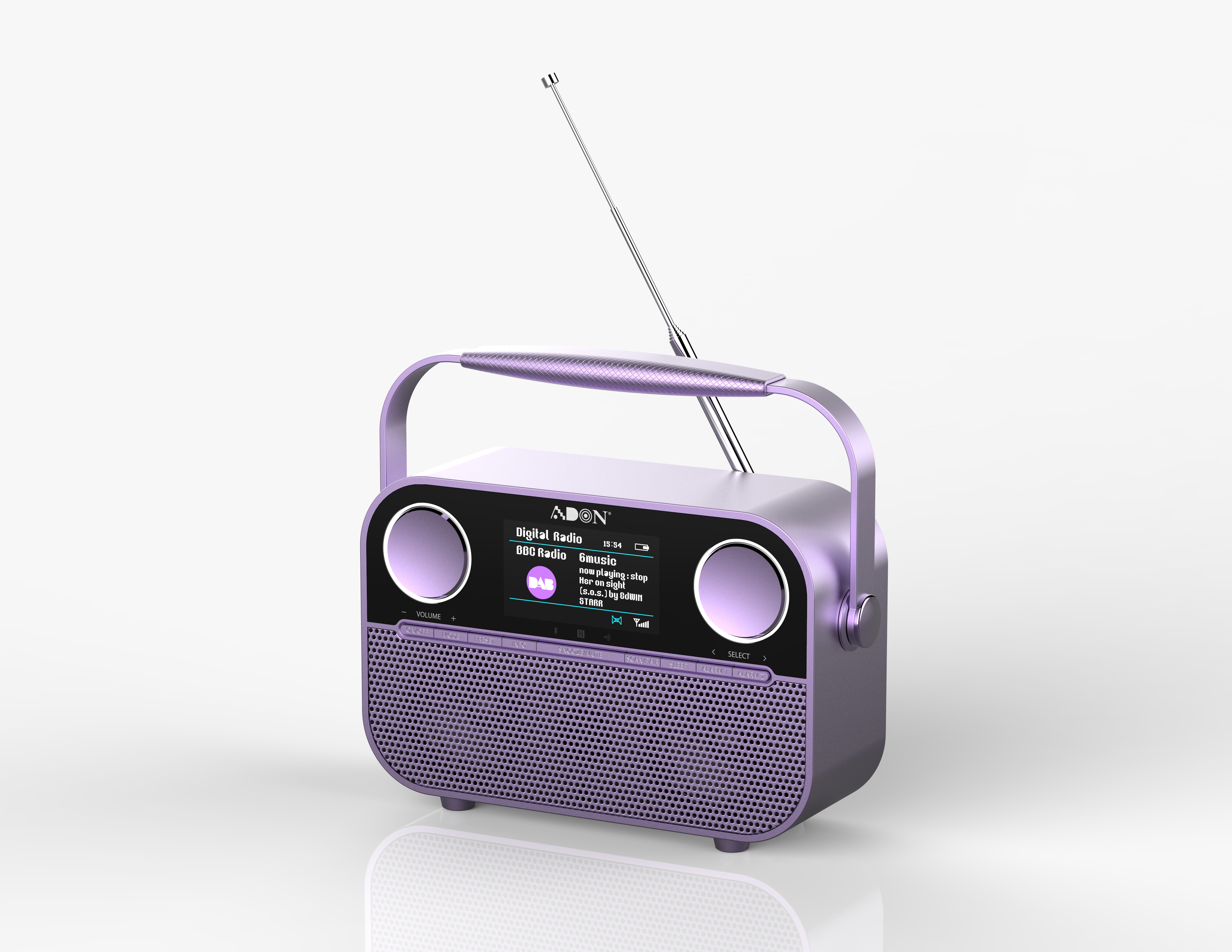 portable digital radio with bt