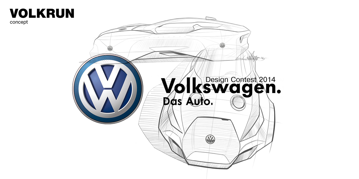 volkswagen—3d手绘渲染