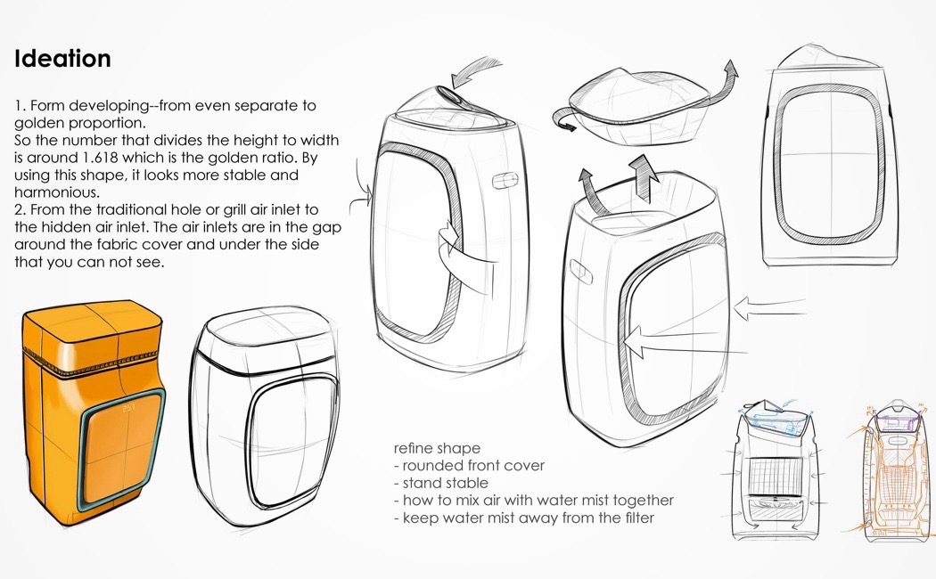 产品设计,工业设计,美观,空气加湿器,空气净化器