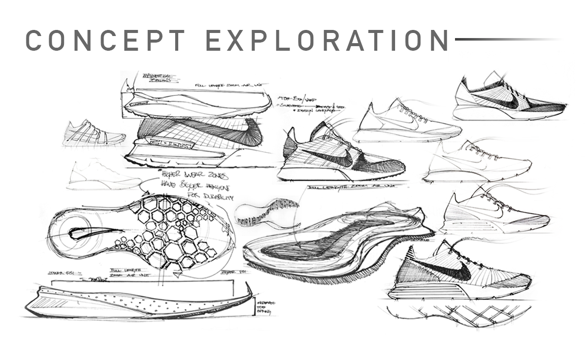 耐克,nike,手稿,草图,跑鞋