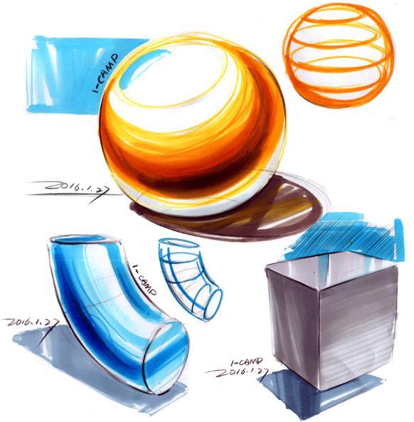 【sketch小课堂】马克笔技巧与材质表现