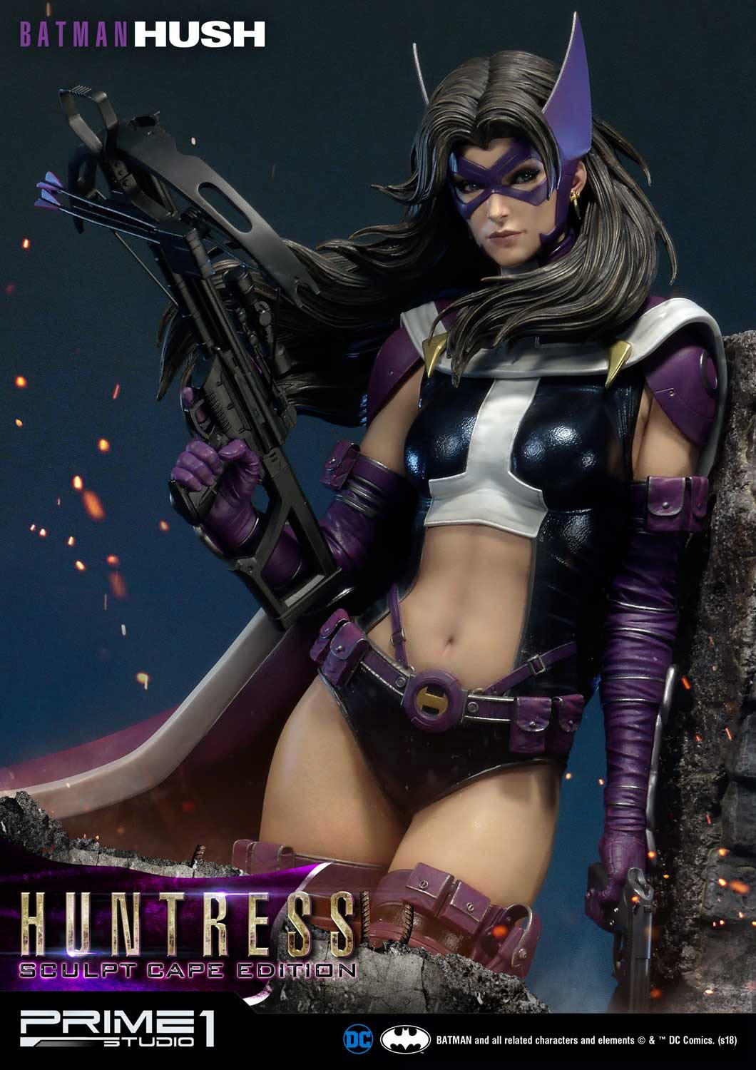 雕像,女猎手,寂静,蝙蝠侠,游戏,人物,huntress hush,prime1