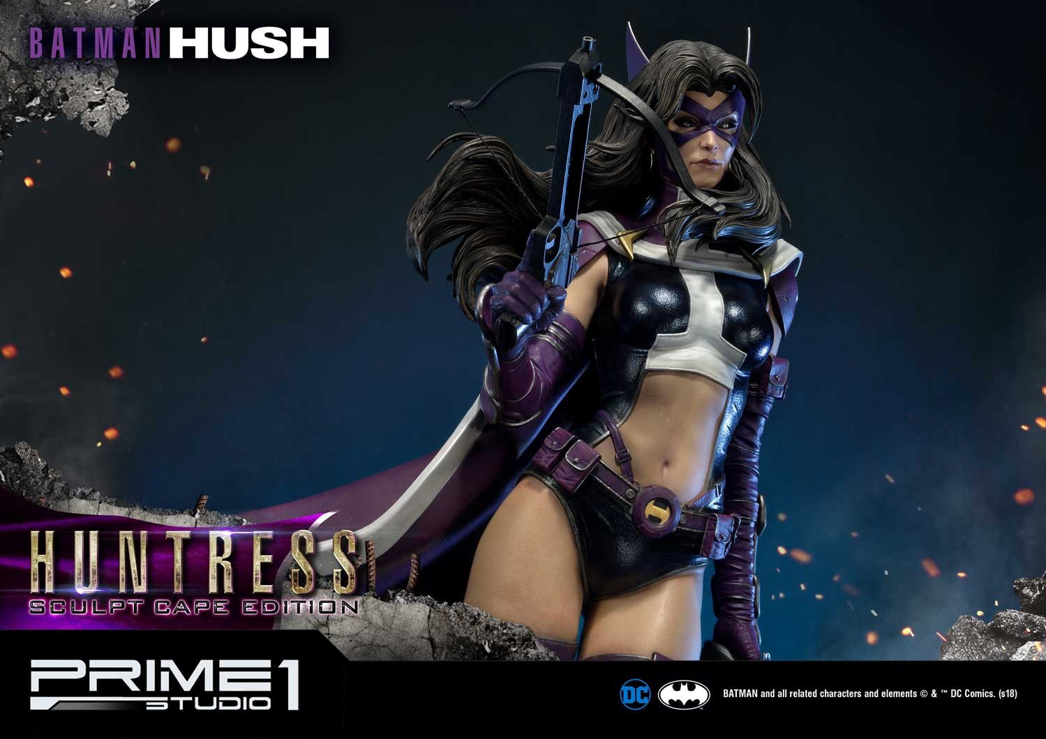 雕像,女猎手,寂静,蝙蝠侠,游戏,人物,huntress hush,prime1