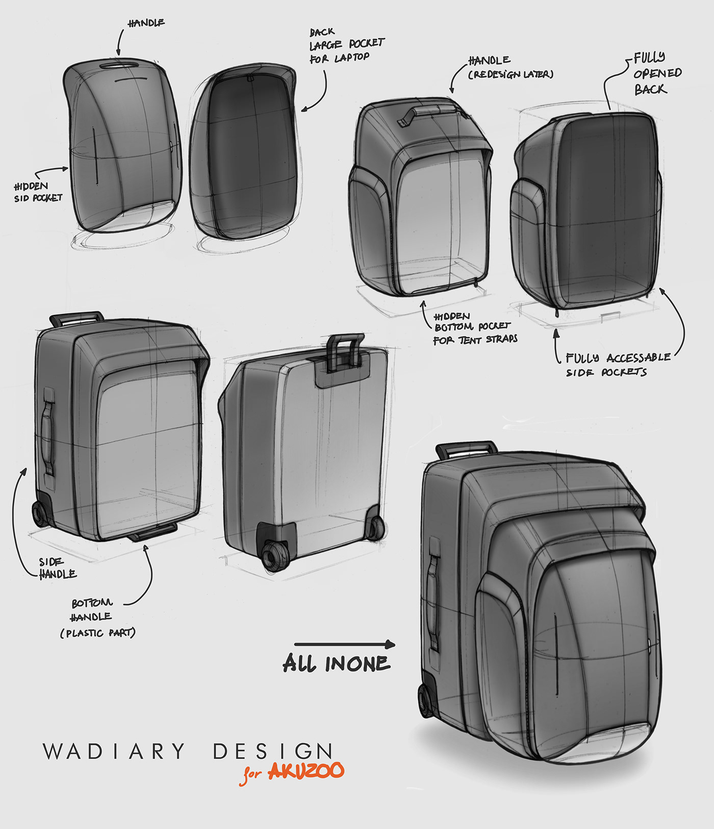 创意无极限,modular gear bag 背包提供多种使用环境