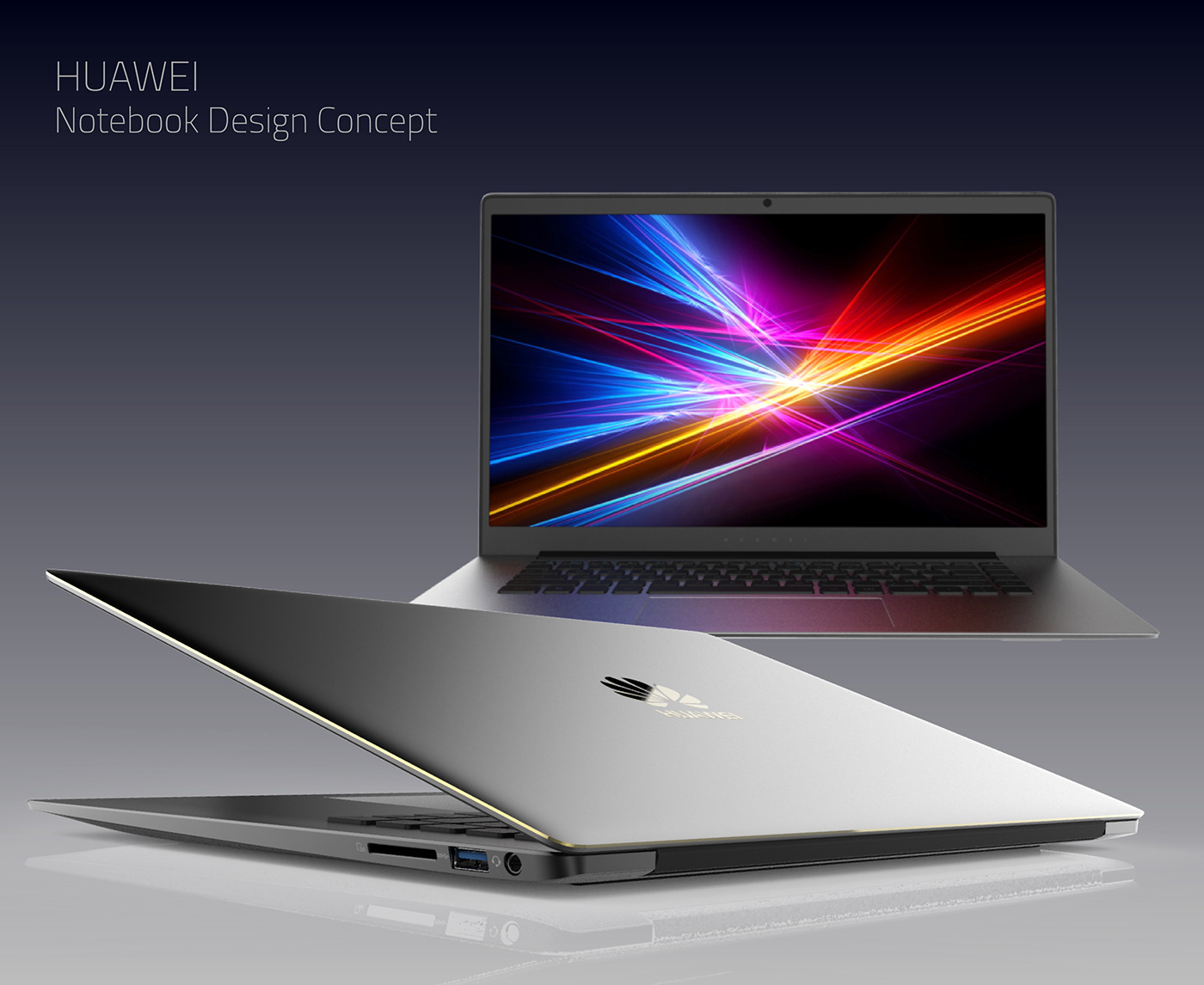 notebook design proposal for huawei:华为笔记本电脑,你值得拥有!