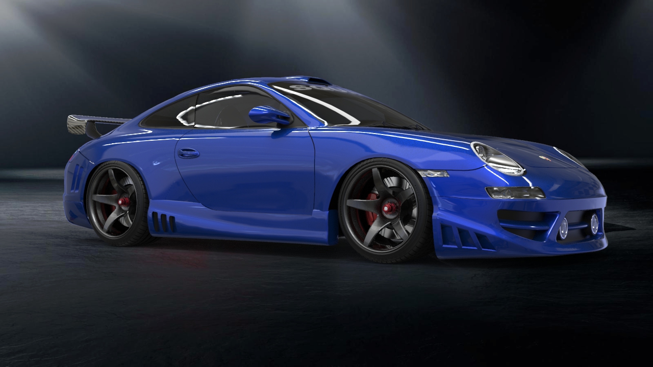 keyshot汽车渲染 保时捷gt3rs